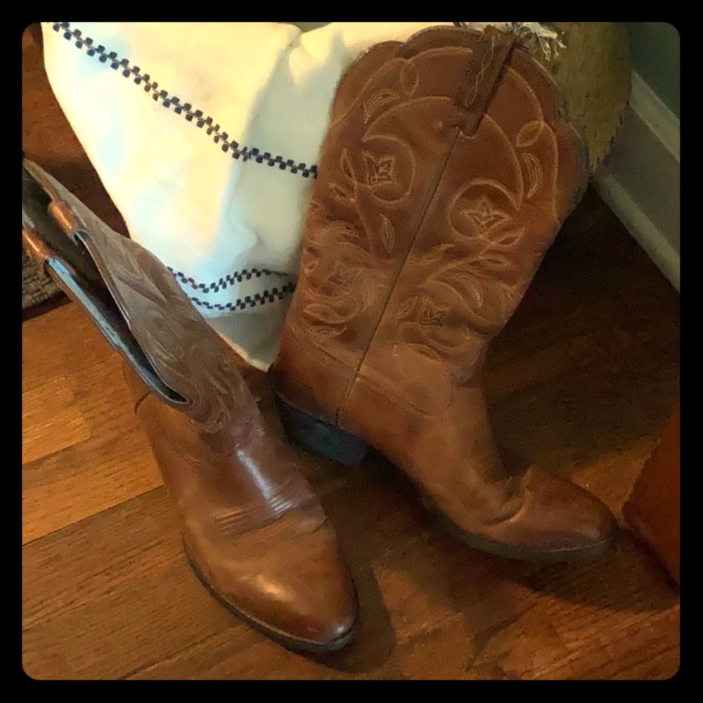 Leather Cowgirl boots